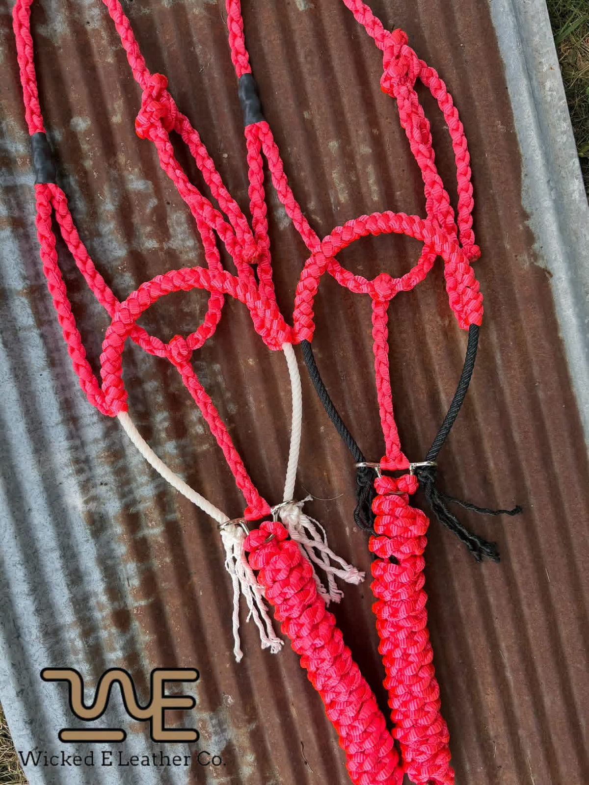 Pink Muletape Rope Halter