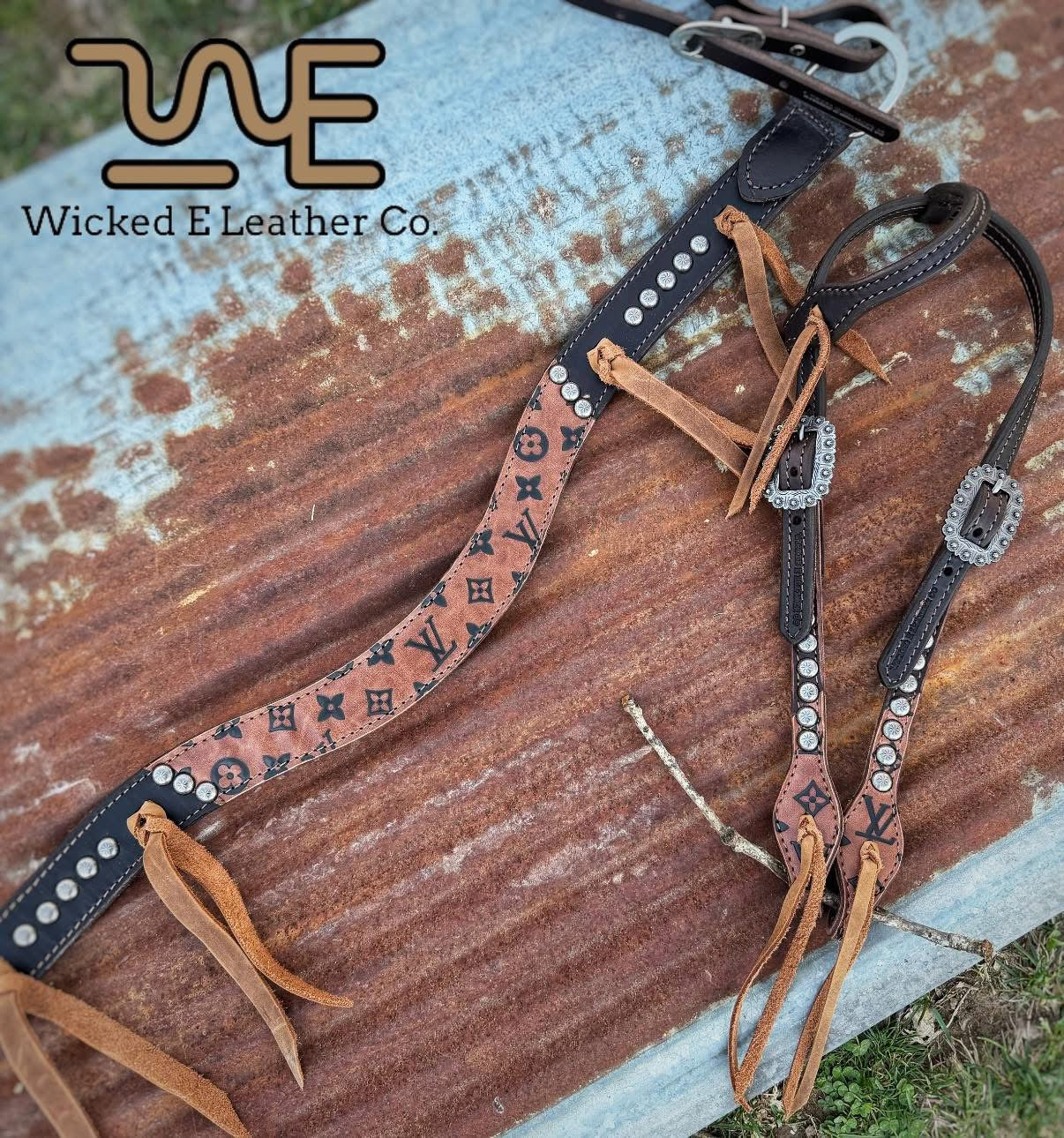 Rustic Designer Narrow Tripping collar/Set