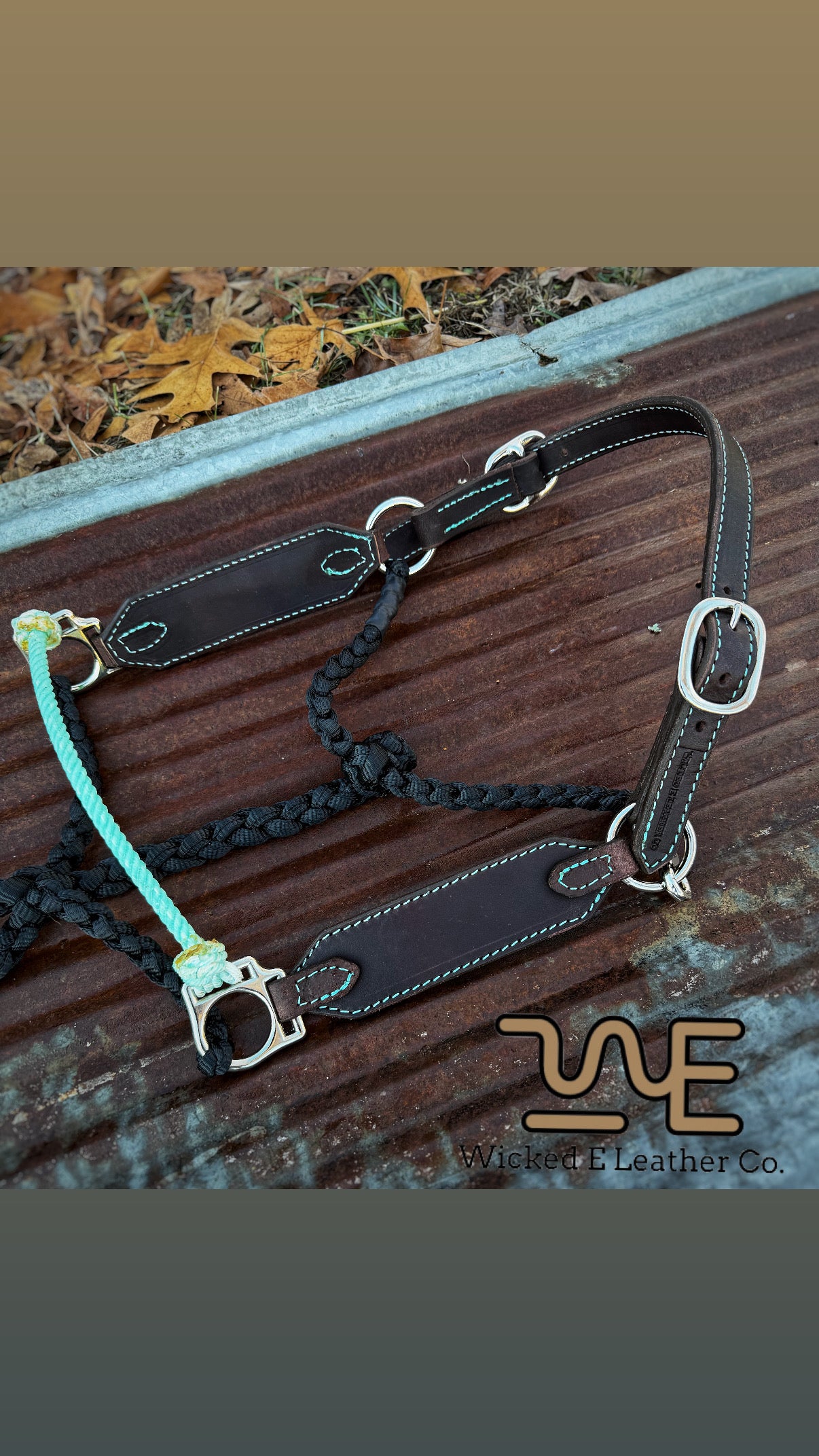 Turquoise Working Hybrid halter