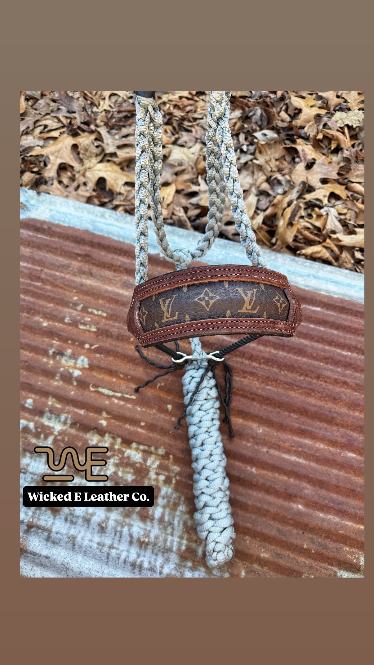 Gray Cowgirl Rope halter