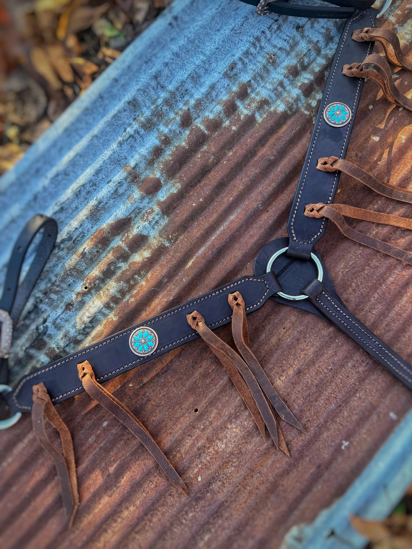 Turquoise Cactus Breast Collar