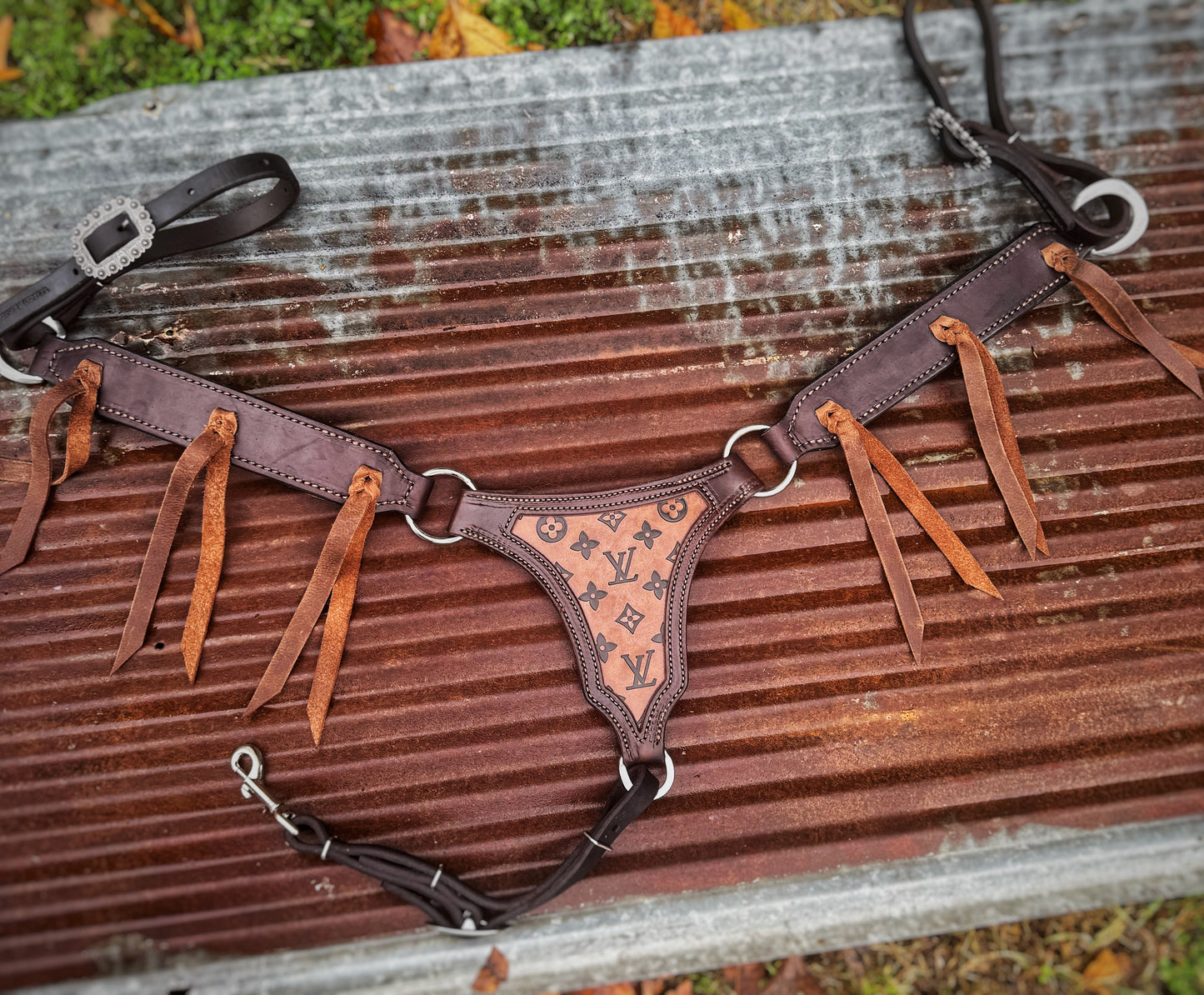 Dusty Brown Lux Breast Collar