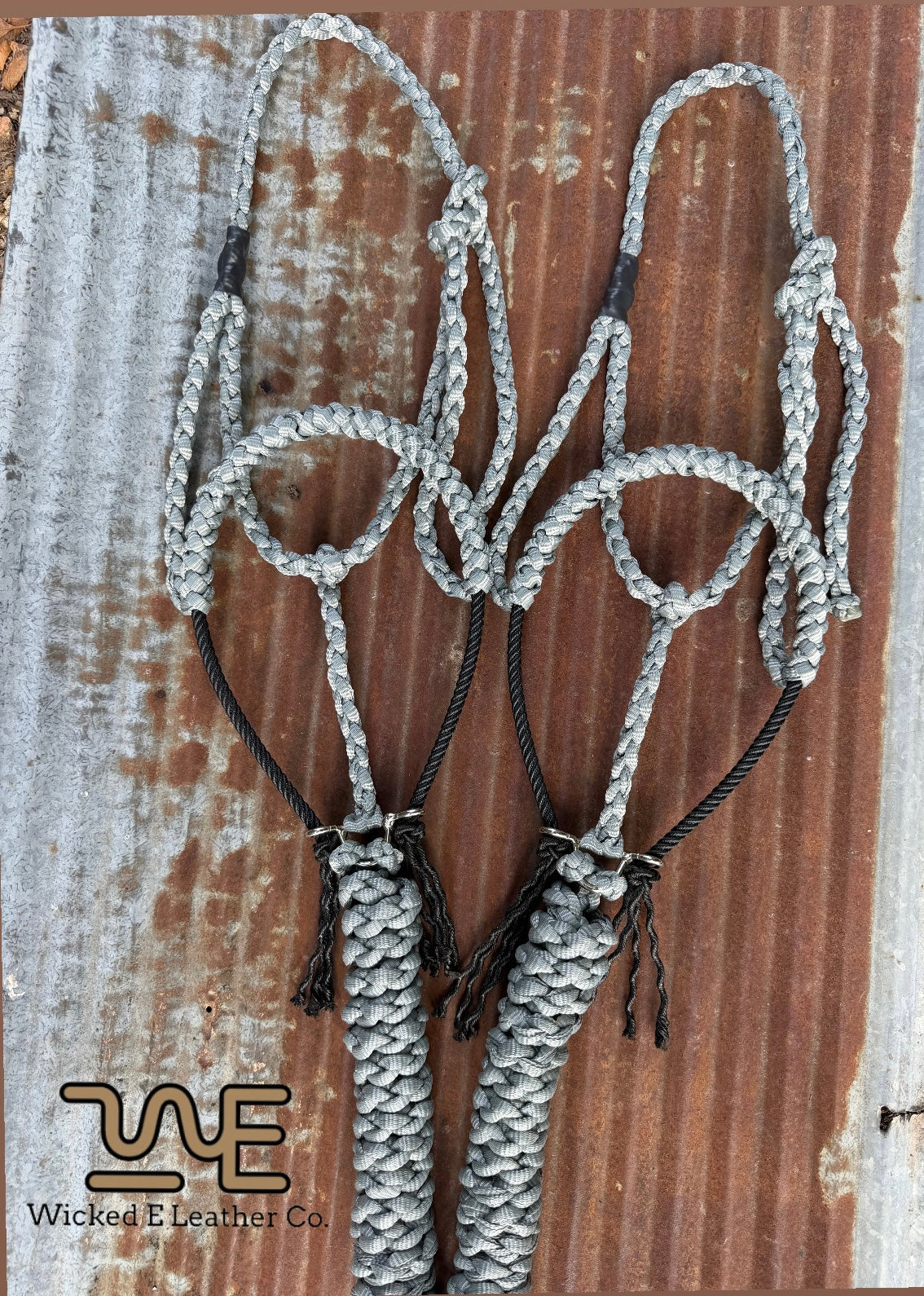 Gray Muletape Rope Halter