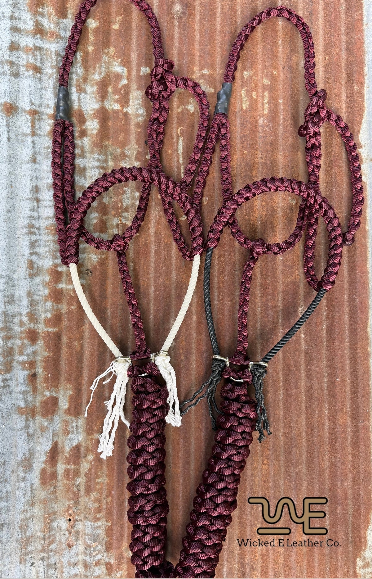 Maroon Muletape Rope Halter