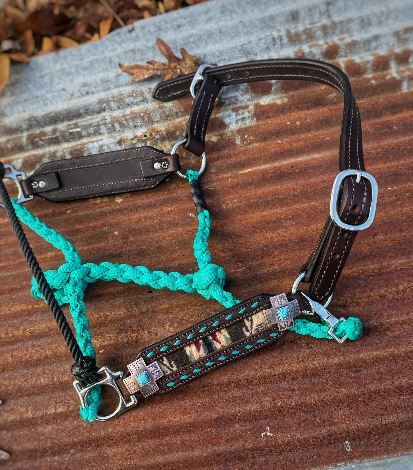 Turquoise Pendleton Working Hybrid Halter