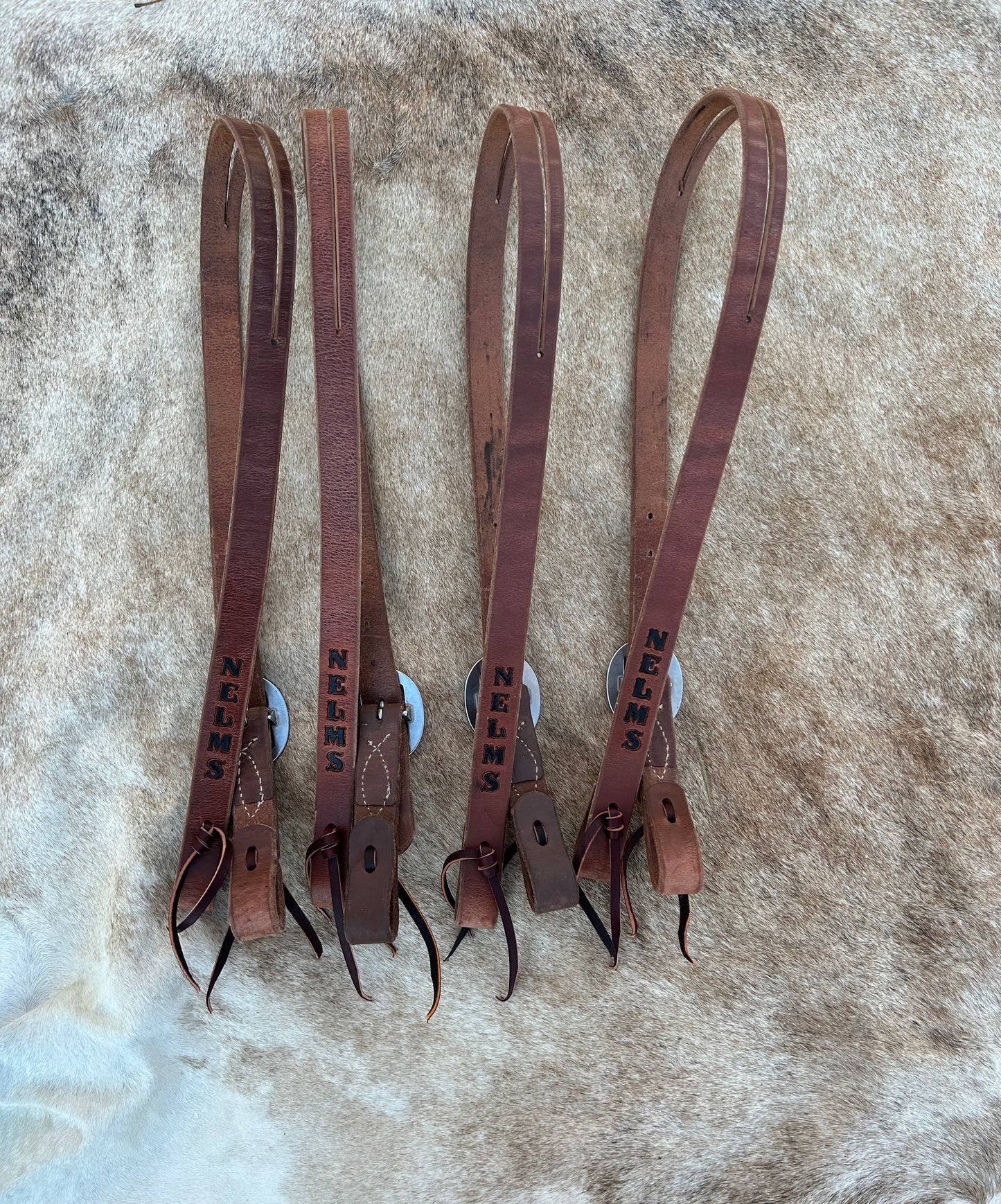 Split ear leather headstalls