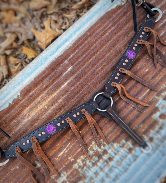 Purple Bloom Breast Collar