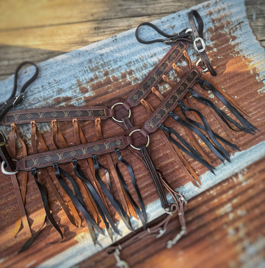 Designer Roughout breast collar “Pre- order” made to order