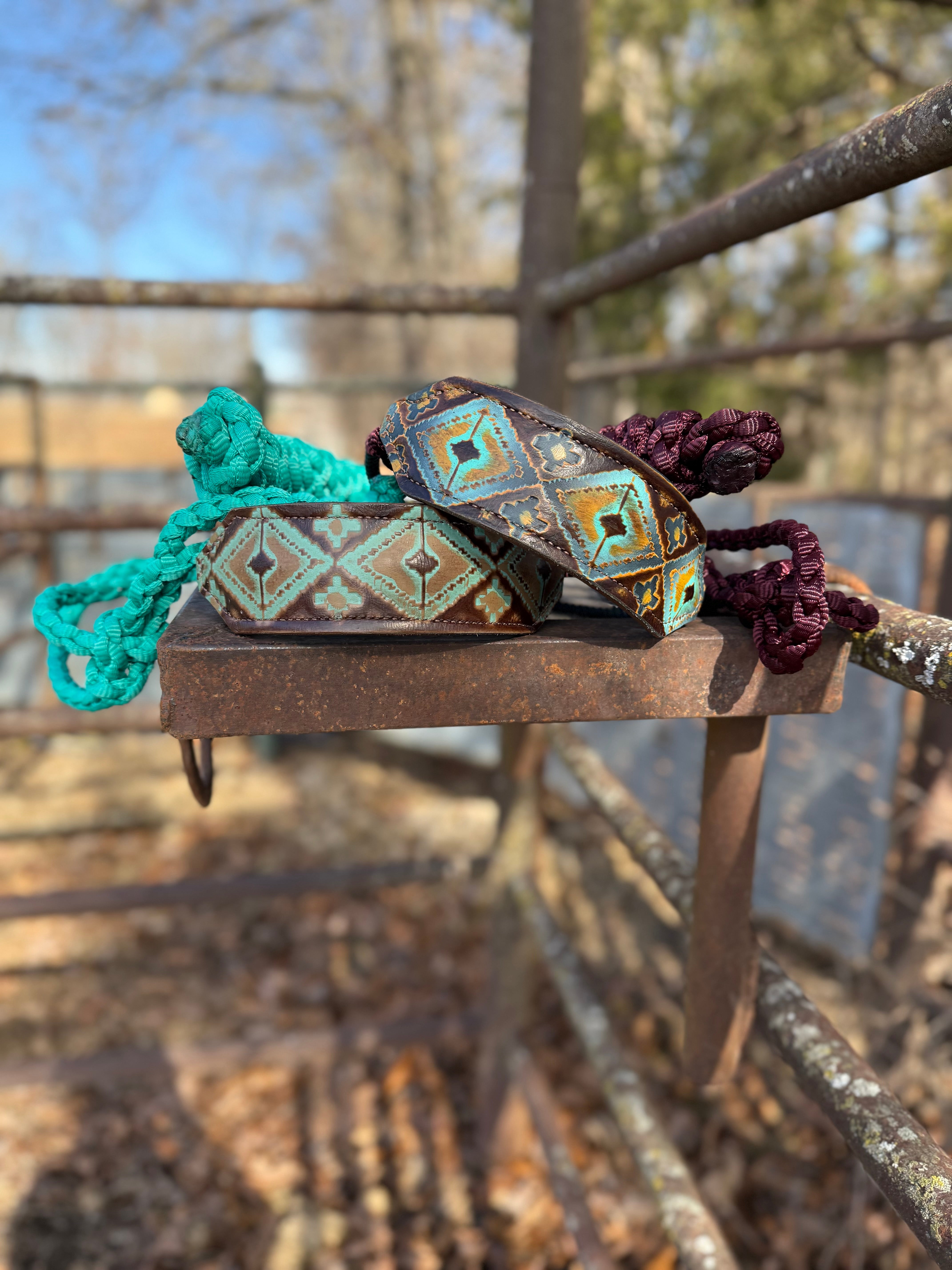 Aztec Rope Halters – Wicked E Leather Co.