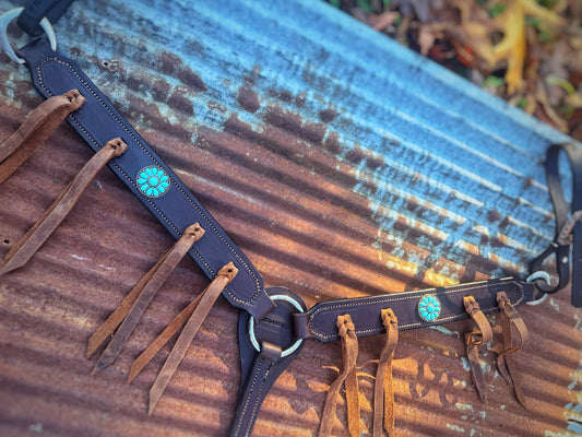 Turquoise Bloom Breast Collar