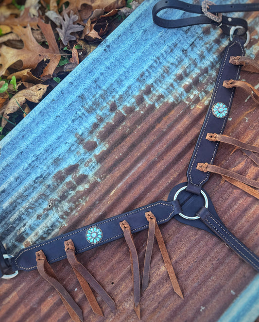 Sparkly Turquoise Breast Collar