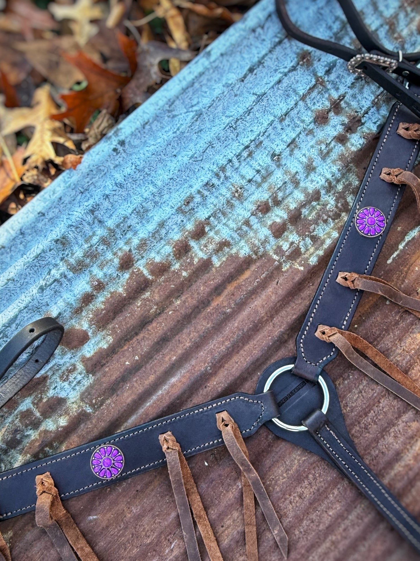 Purple Bloom Breast Collar