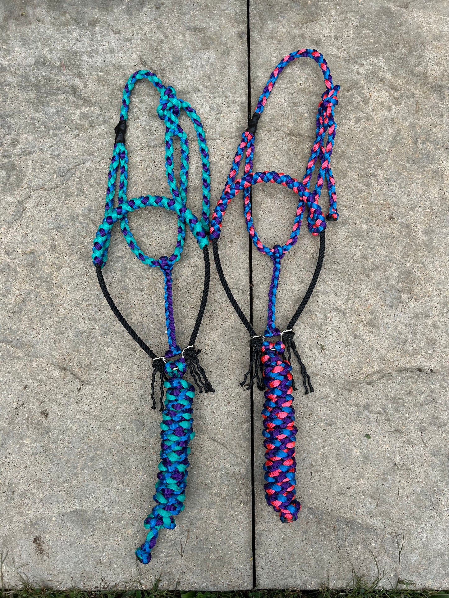 3 toned rope halter