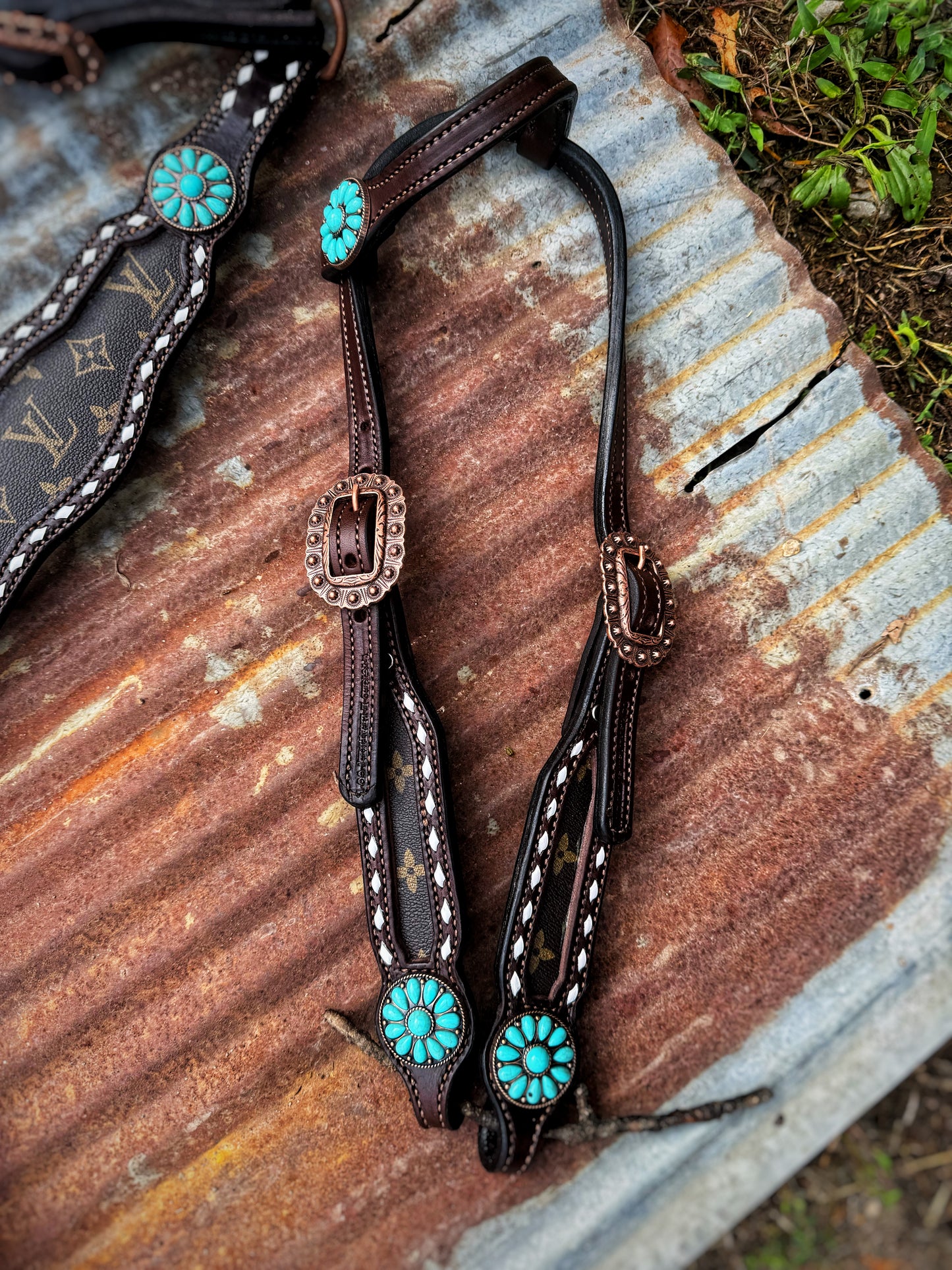 Turquoise Bloom  Breast collar