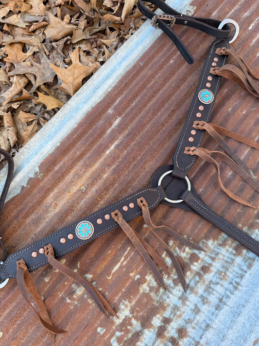 Turquoise Cactus Breast collar