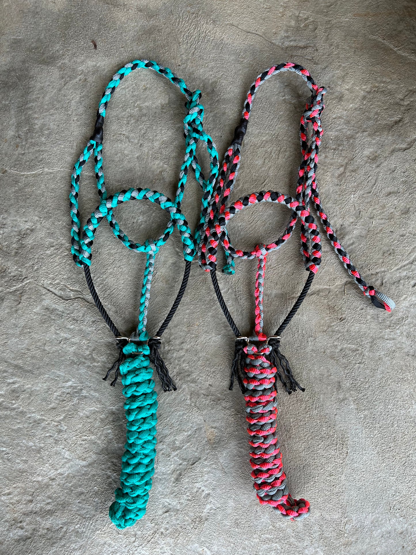 3 toned rope halter